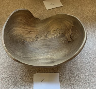 Walnut bowl by Dean Carter